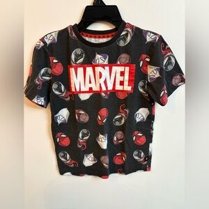 Marvel Kids Black and Red Graphic Tee spider-men 7-8 years